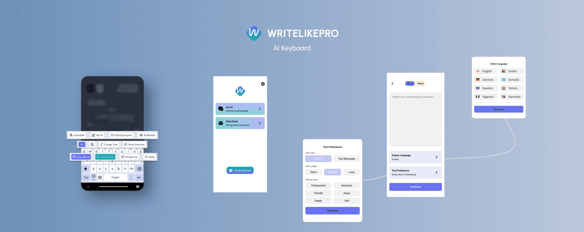 WritelikePro - Revolutionizing Productivity with an AI-Powered Keyboard